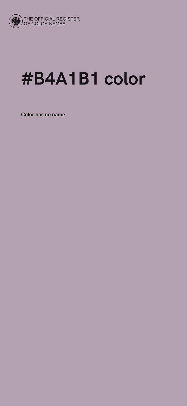 #B4A1B1 color image