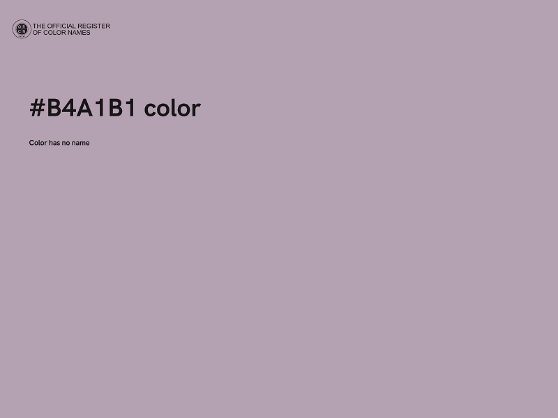 #B4A1B1 color image
