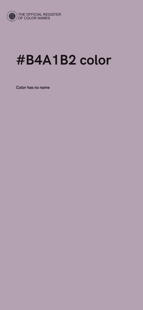 #B4A1B2 color image