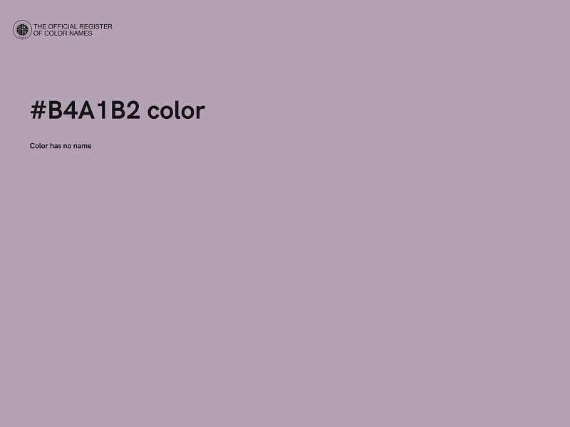 #B4A1B2 color image