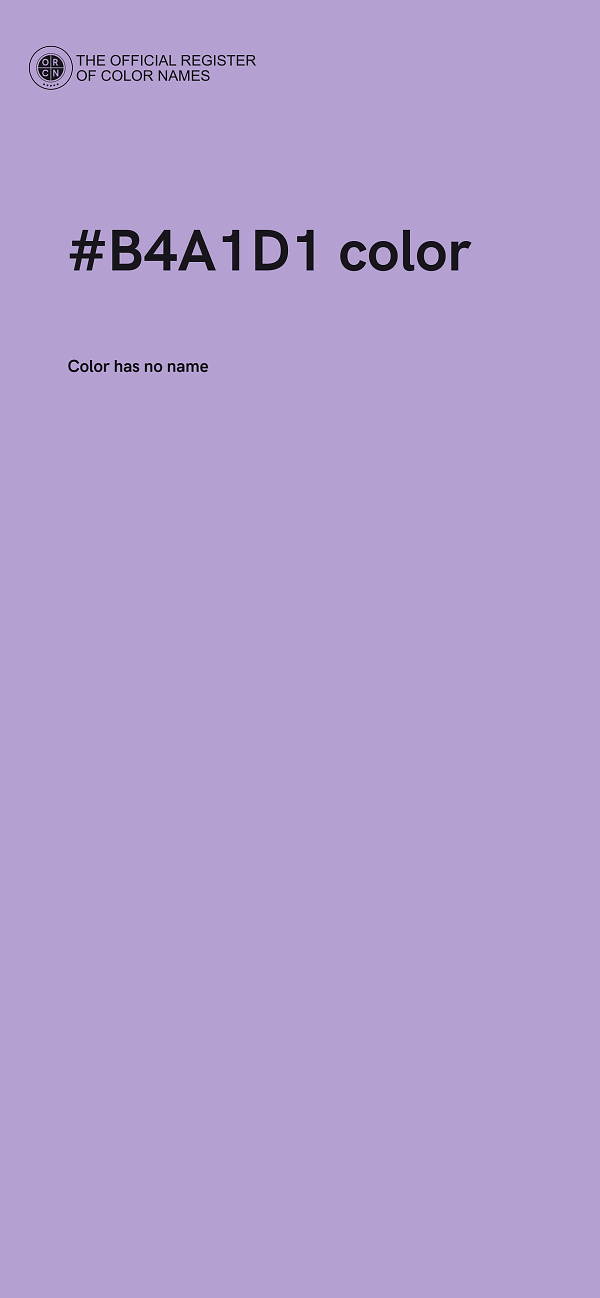 #B4A1D1 color image