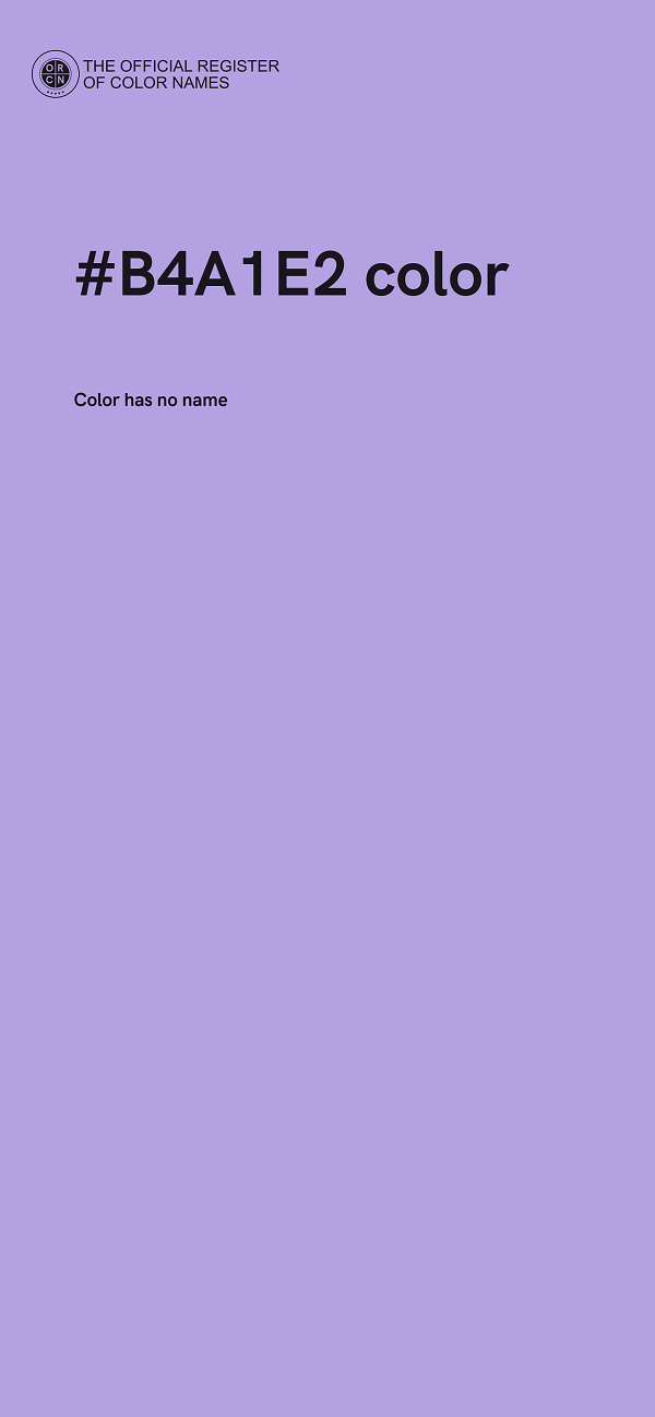 #B4A1E2 color image