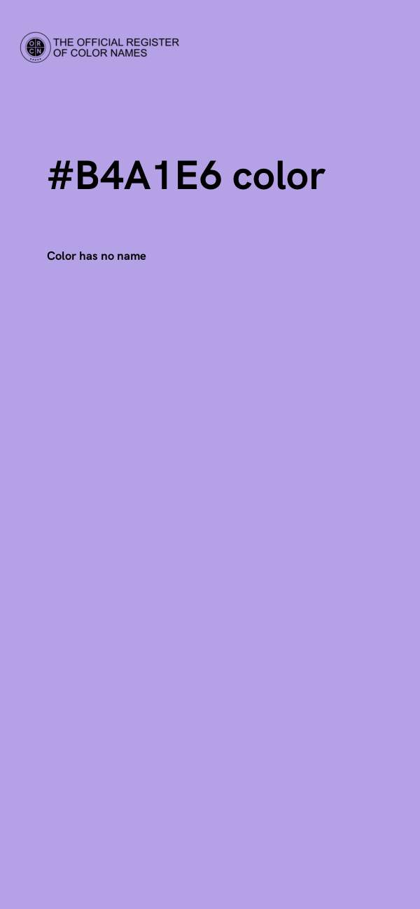 #B4A1E6 color image