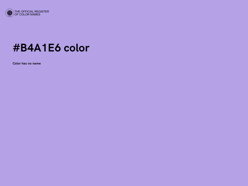 #B4A1E6 color image