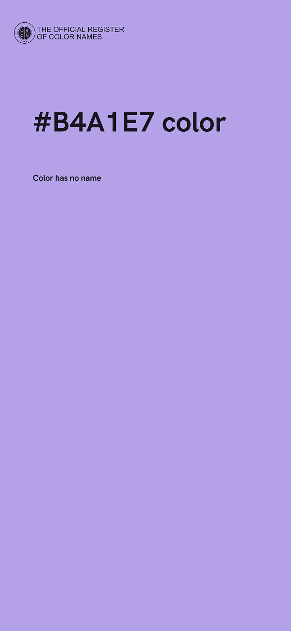 #B4A1E7 color image