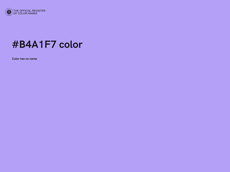 #B4A1F7 color image