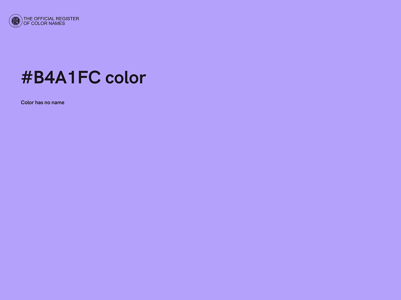 #B4A1FC color image