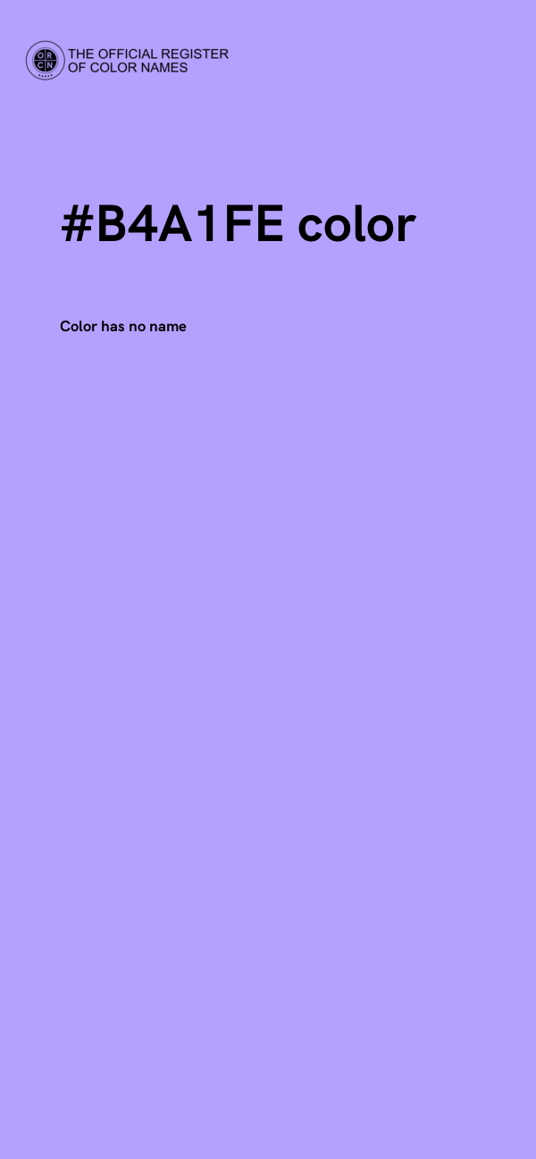 #B4A1FE color image