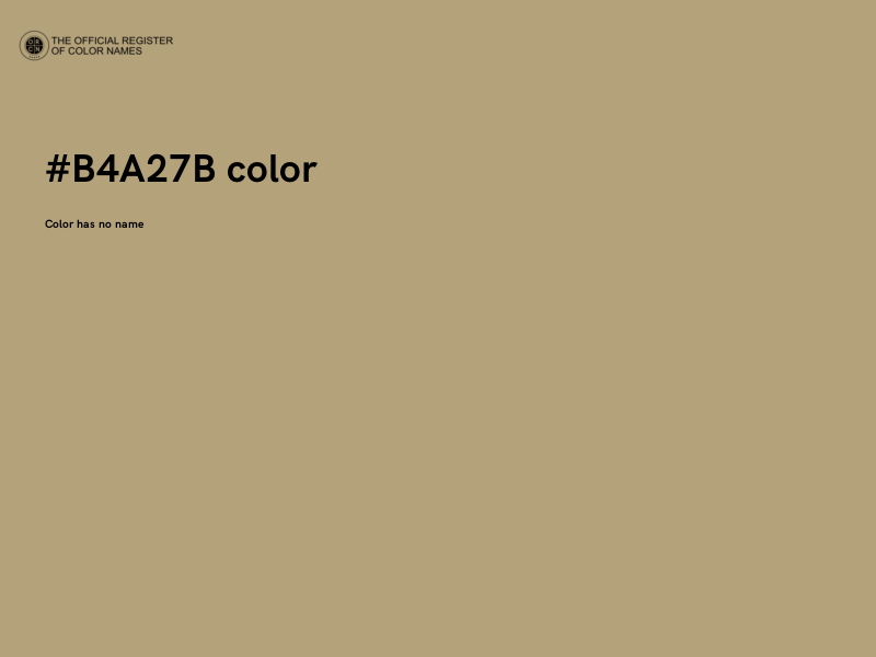 #B4A27B color image