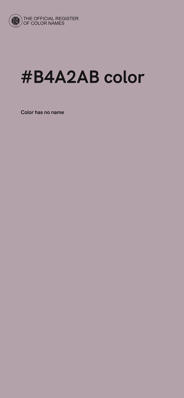 #B4A2AB color image