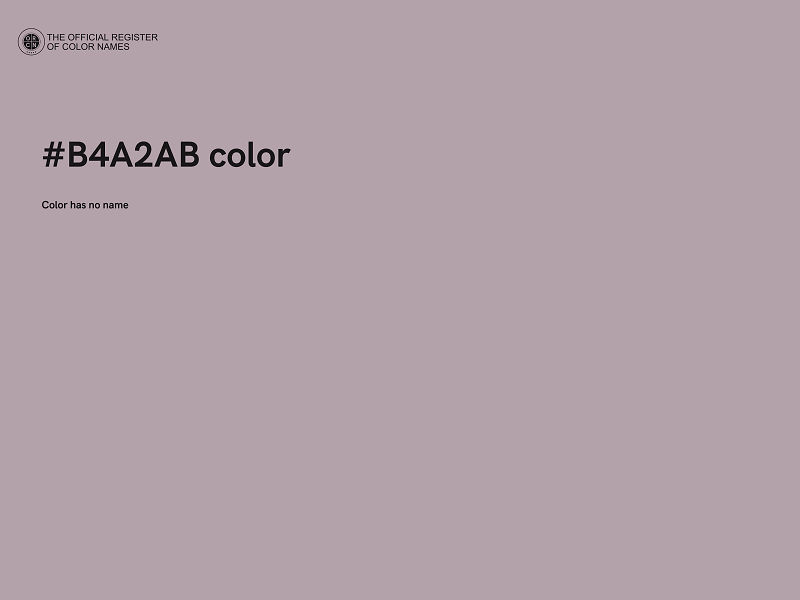 #B4A2AB color image