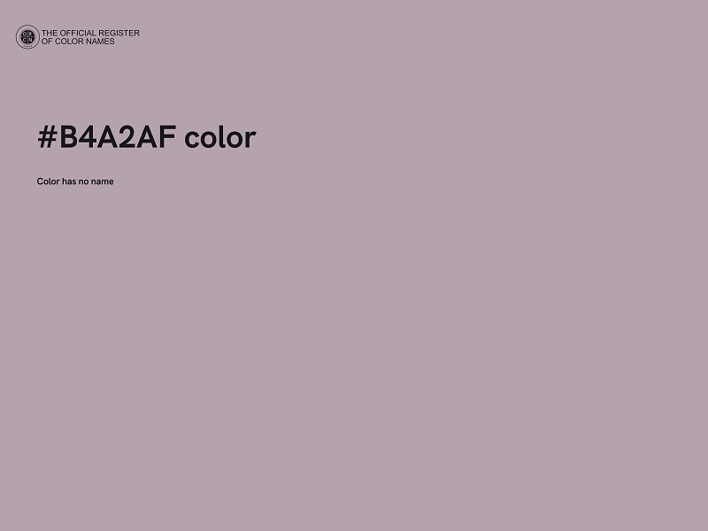 #B4A2AF color image