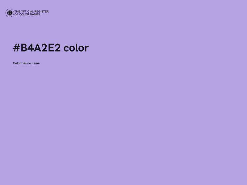 #B4A2E2 color image