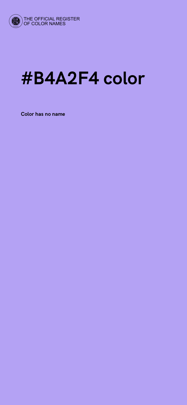 #B4A2F4 color image