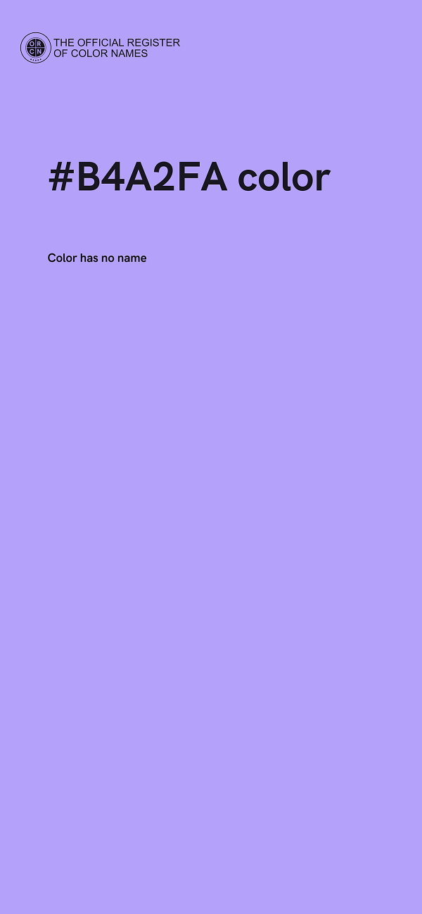 #B4A2FA color image