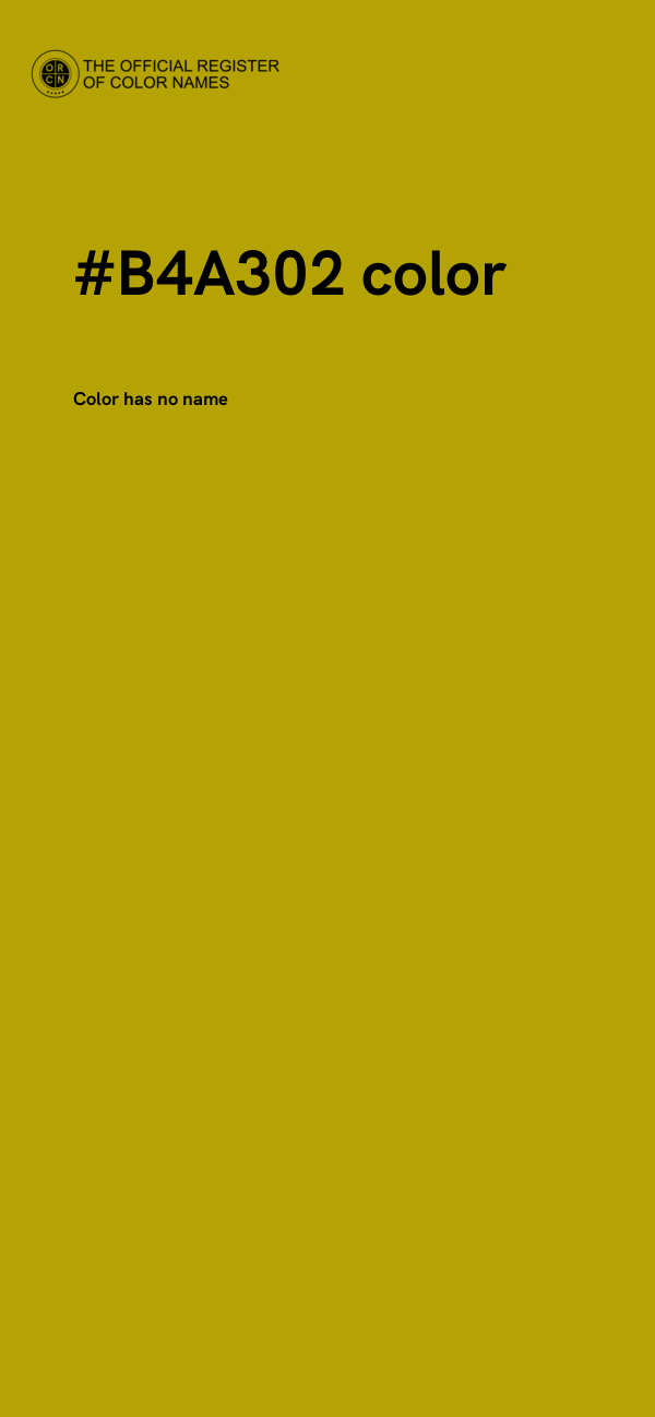 #B4A302 color image