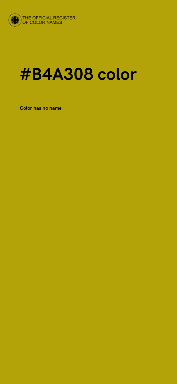 #B4A308 color image
