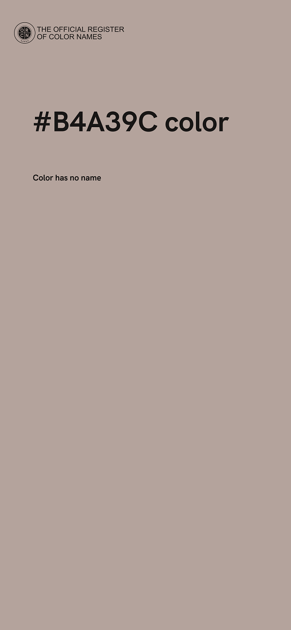 #B4A39C color image