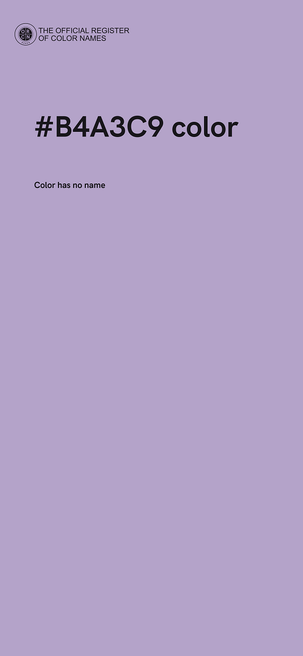 #B4A3C9 color image