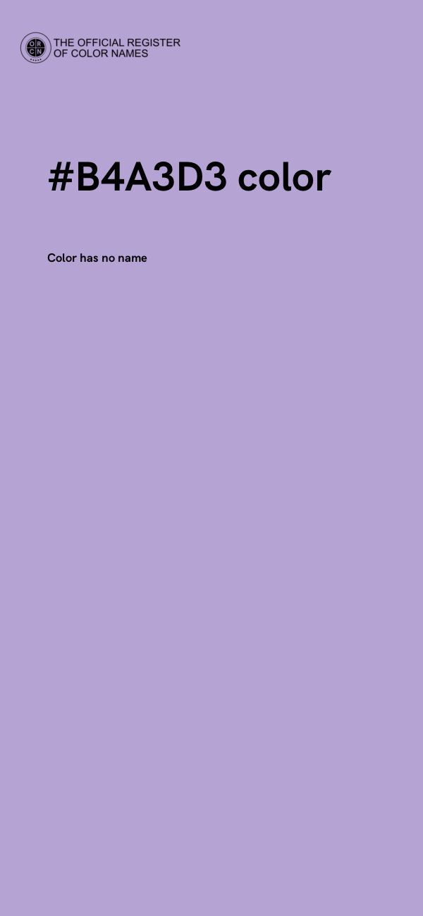 #B4A3D3 color image