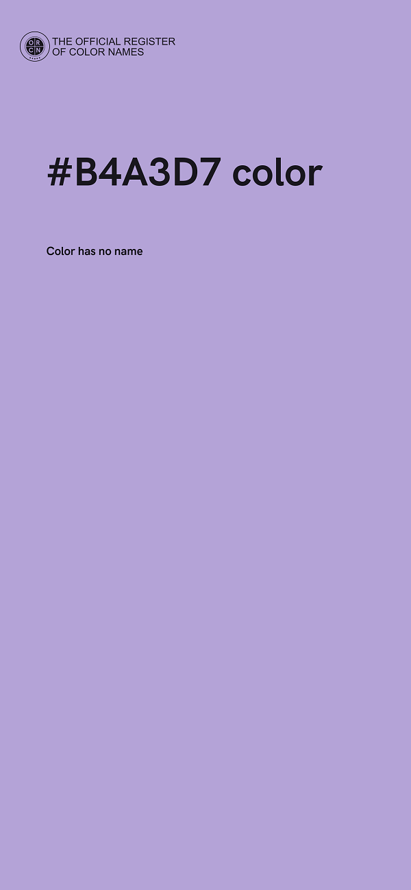 #B4A3D7 color image