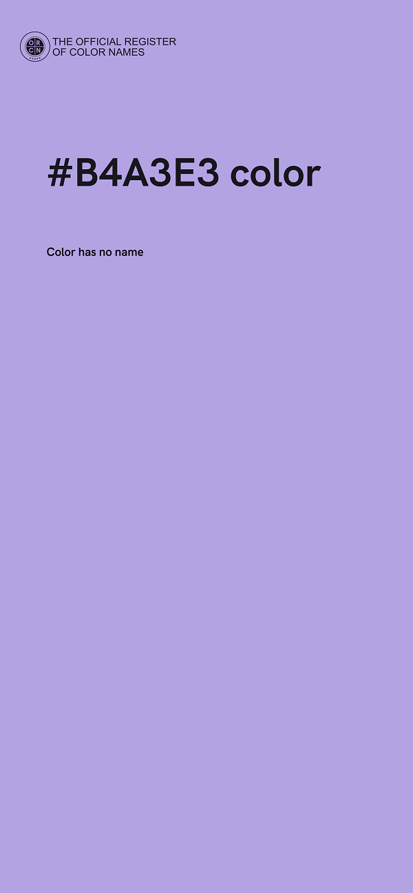 #B4A3E3 color image