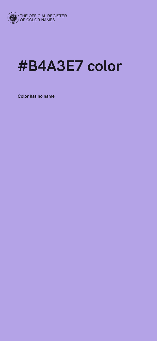 #B4A3E7 color image