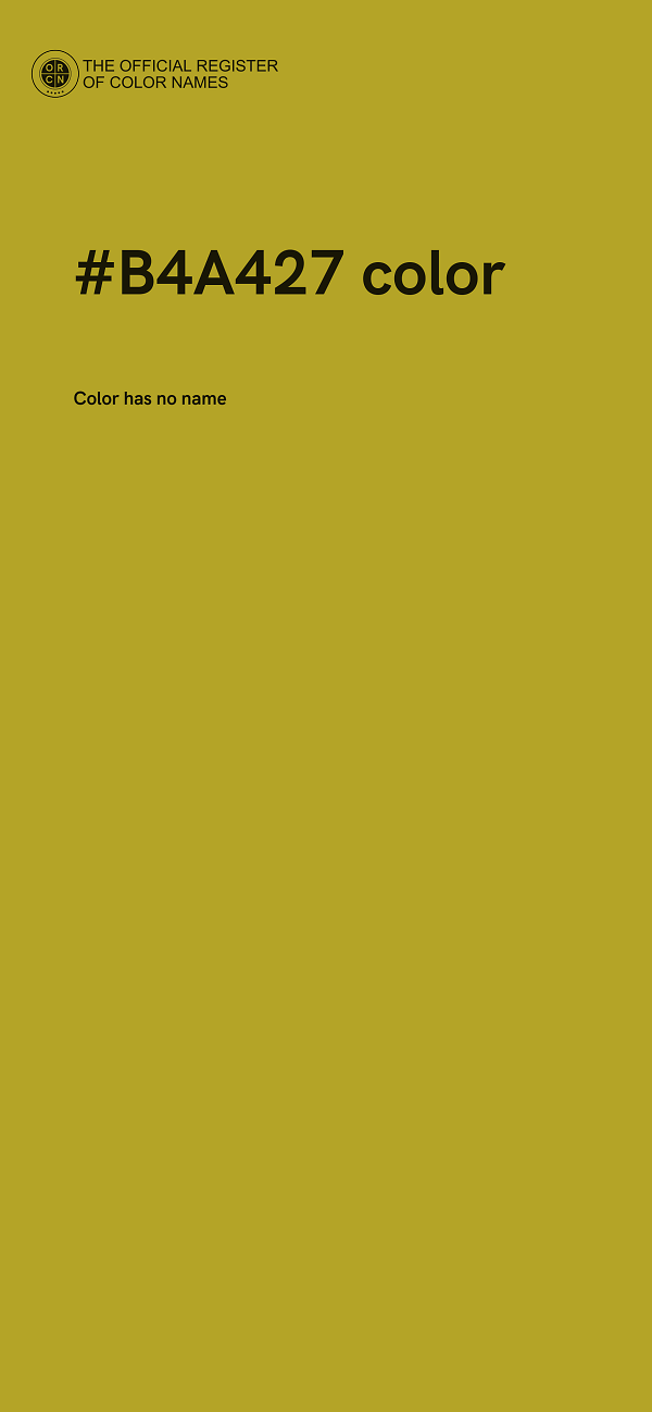 #B4A427 color image
