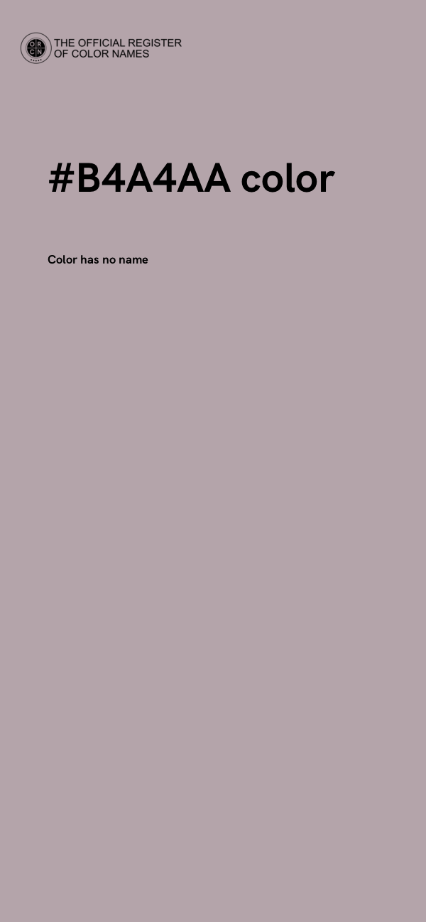 #B4A4AA color image