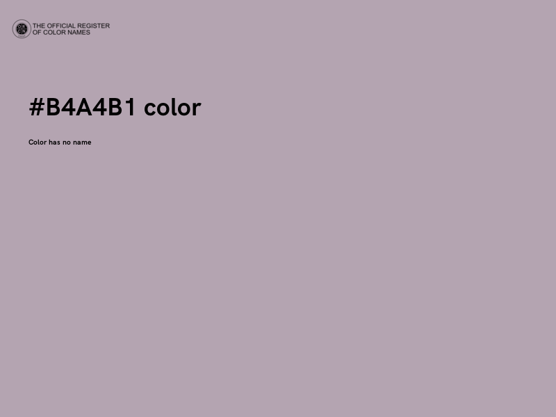#B4A4B1 color image