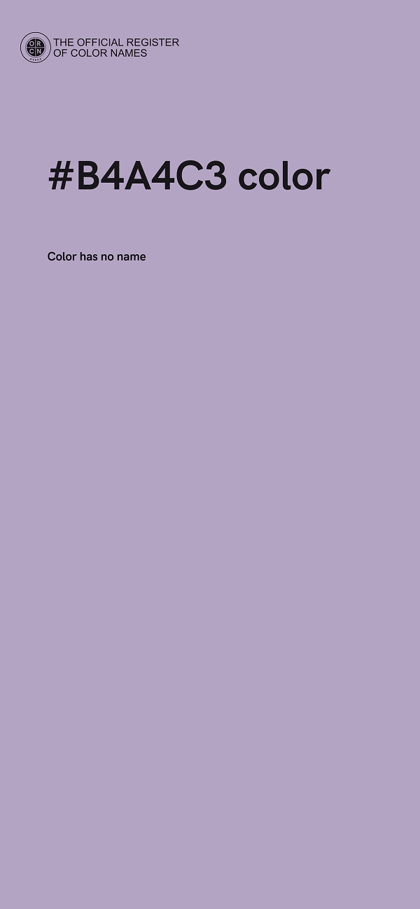 #B4A4C3 color image