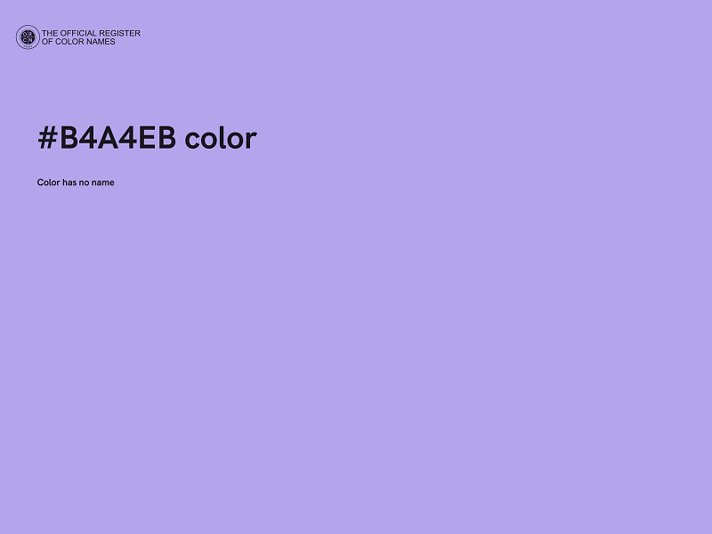 #B4A4EB color image