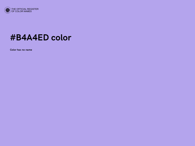#B4A4ED color image