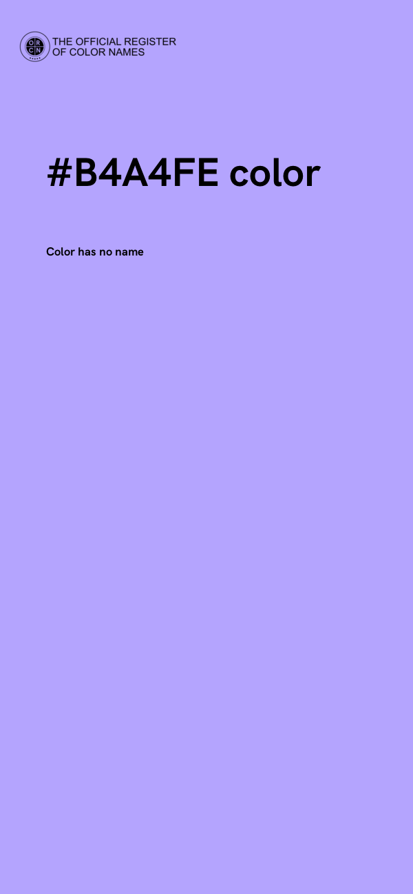 #B4A4FE color image