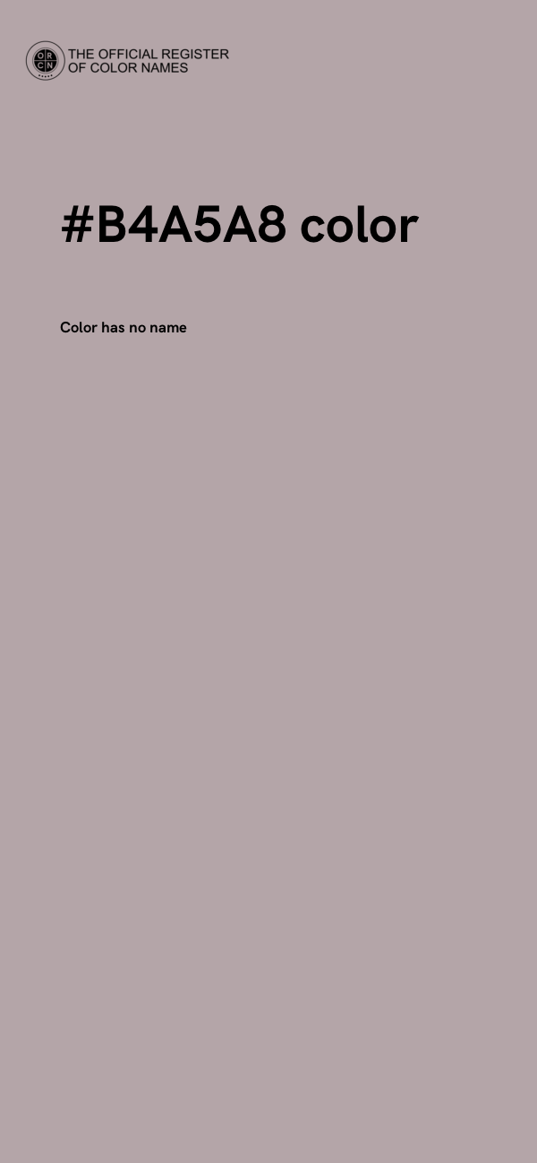 #B4A5A8 color image