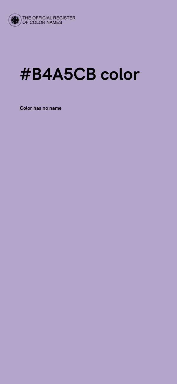 #B4A5CB color image