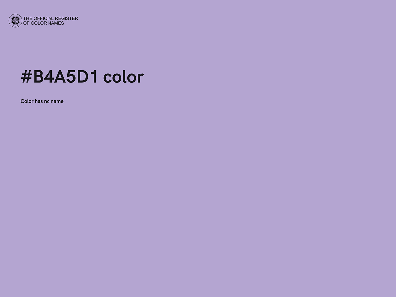 #B4A5D1 color image