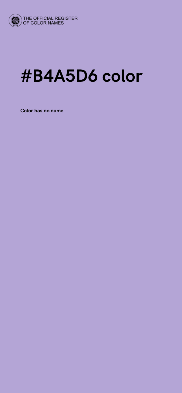 #B4A5D6 color image