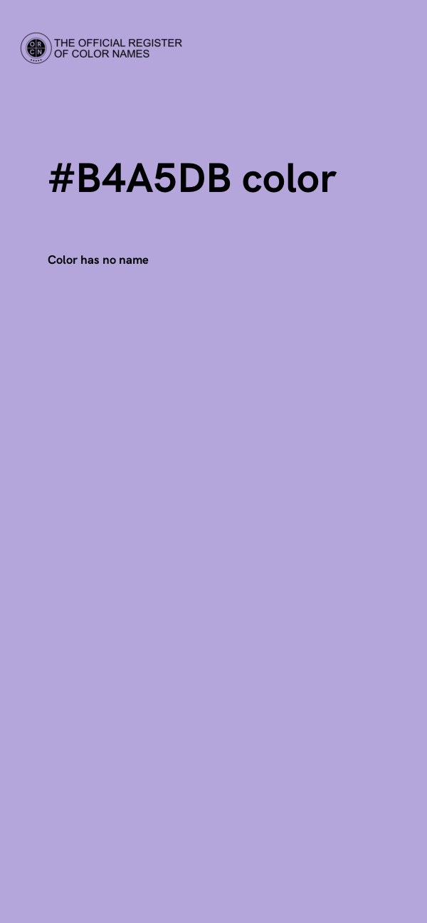 #B4A5DB color image