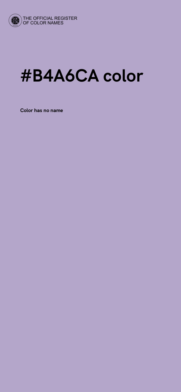 #B4A6CA color image
