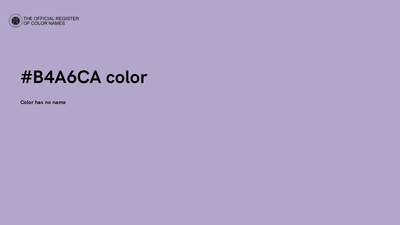 #B4A6CA color image