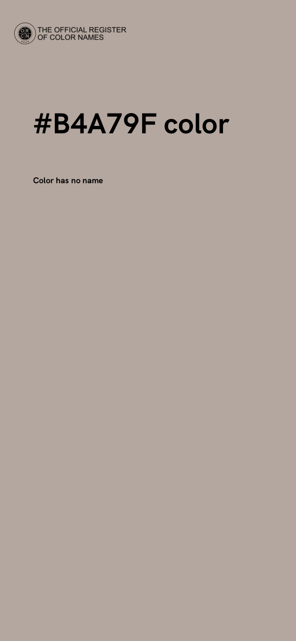 #B4A79F color image