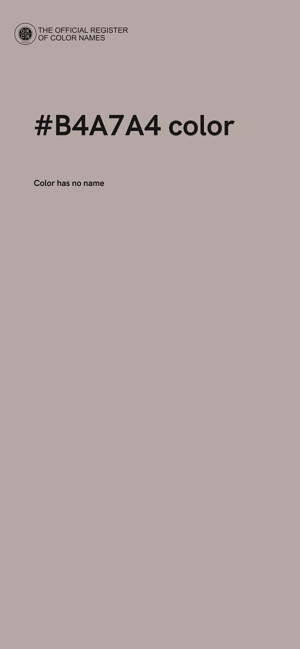 #B4A7A4 color image