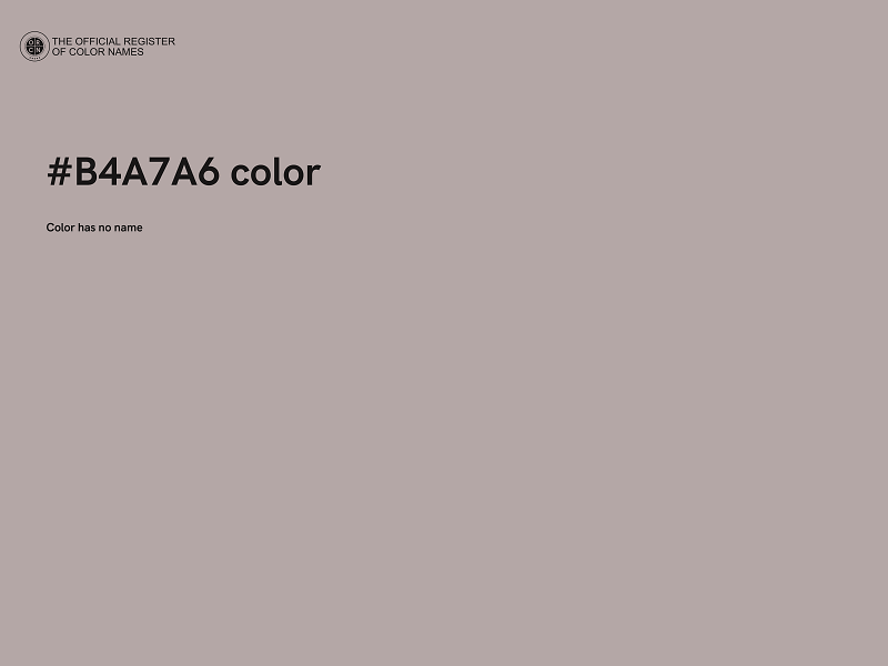 #B4A7A6 color image
