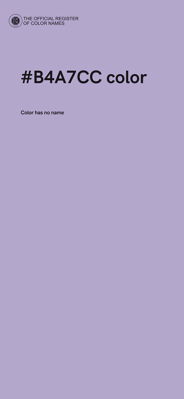 #B4A7CC color image