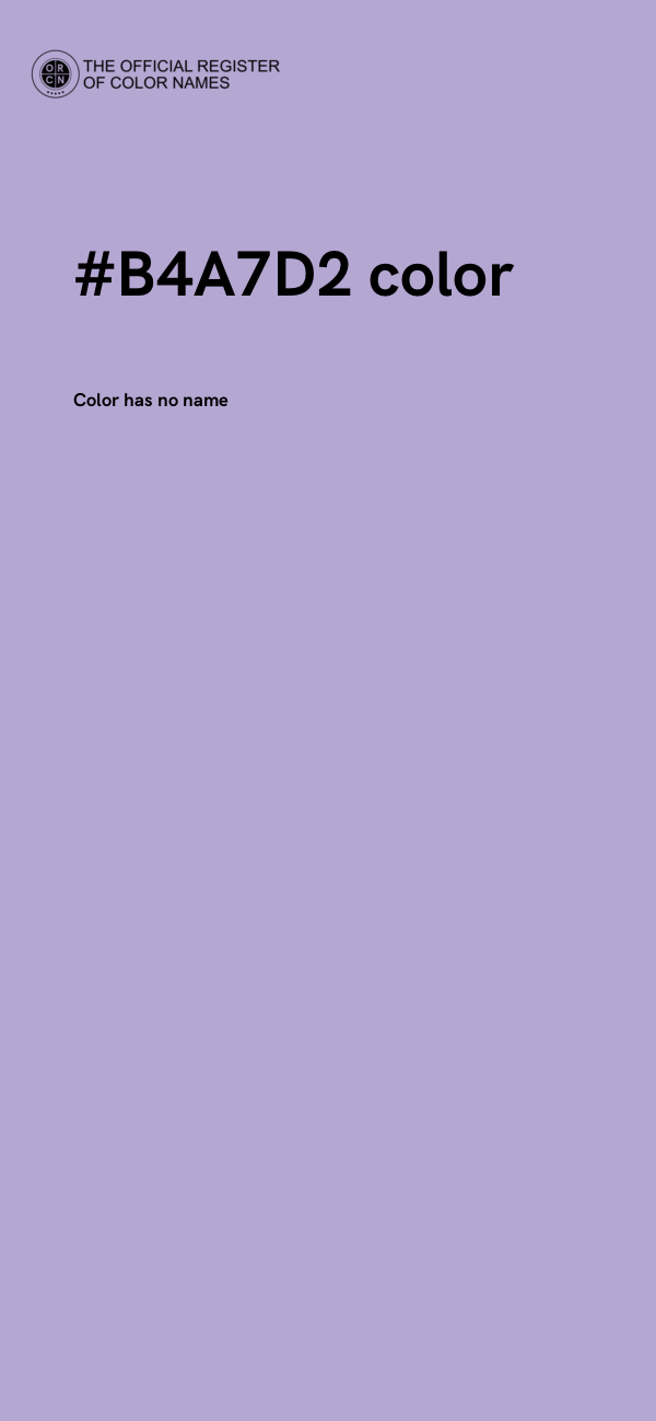 #B4A7D2 color image