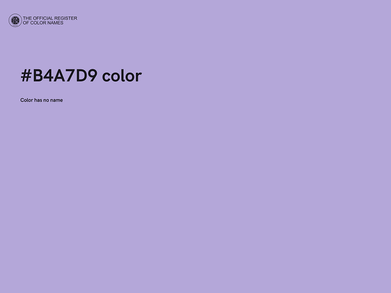 #B4A7D9 color image