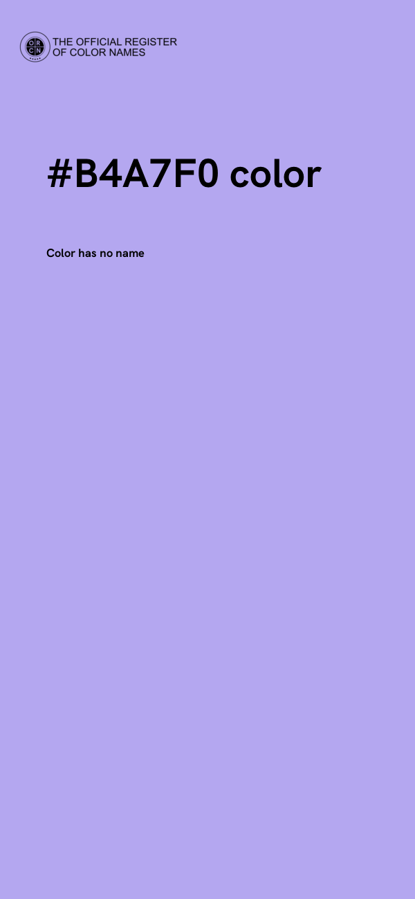 #B4A7F0 color image