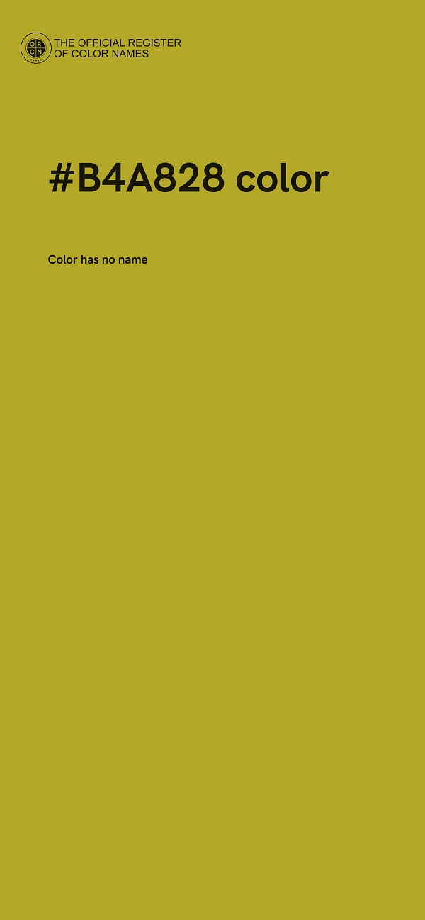 #B4A828 color image