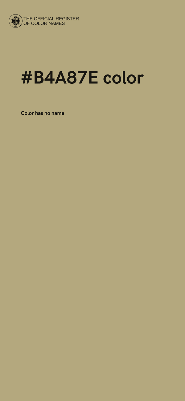 #B4A87E color image
